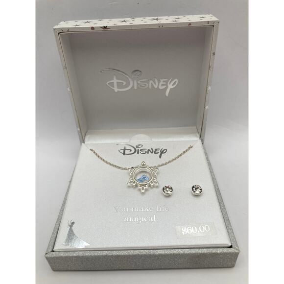 Disney Necklace with Charms and Earrings- Box *Earrings are from different Set - Picture 1 of 4